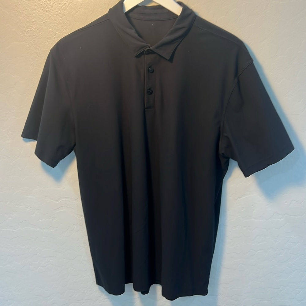 lululemon athletica Black Polo Shirt